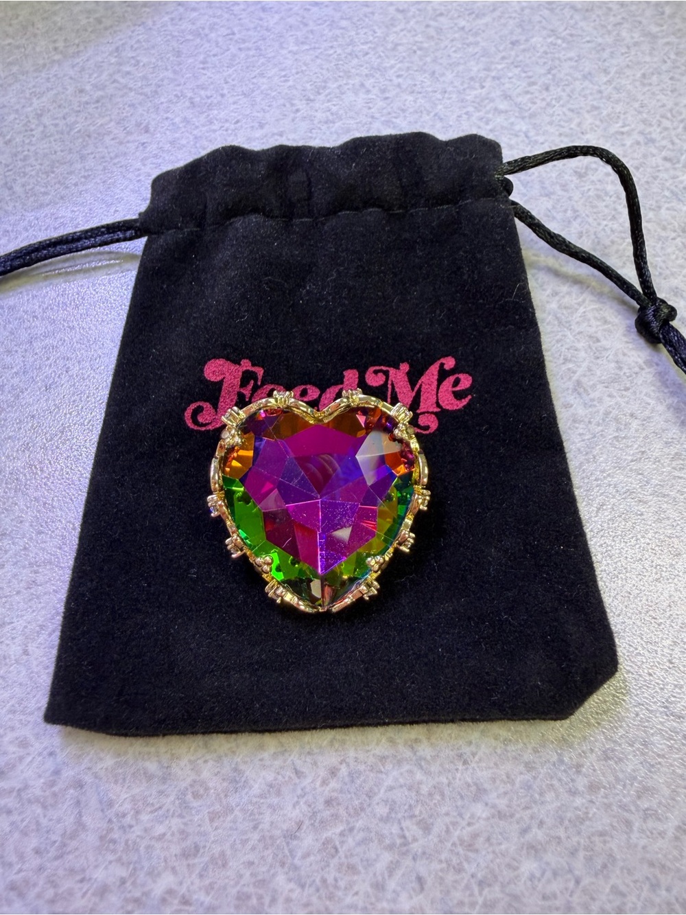 Feed Me Gems Volcano Aphrodite Brooch